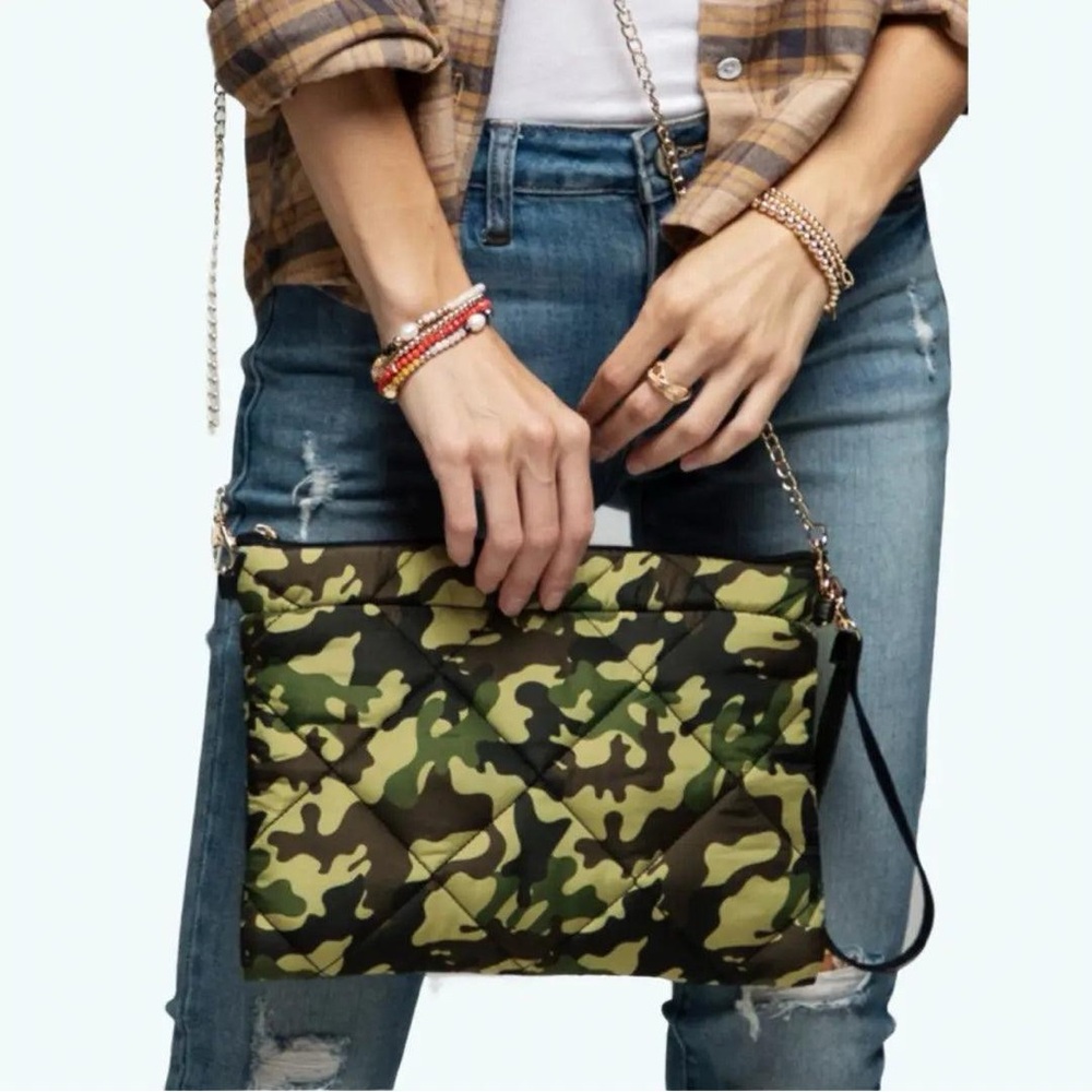 Camouflage Quilted Women's Bag